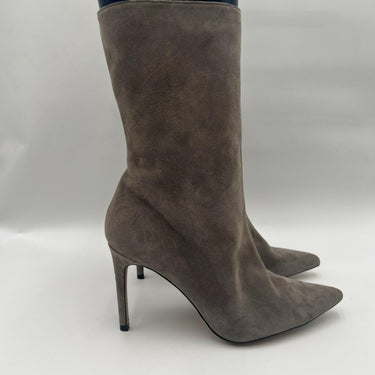 Women’s Alexandre Birman Gray Suede Side Zip Booties Size 40 Alexandre Birman