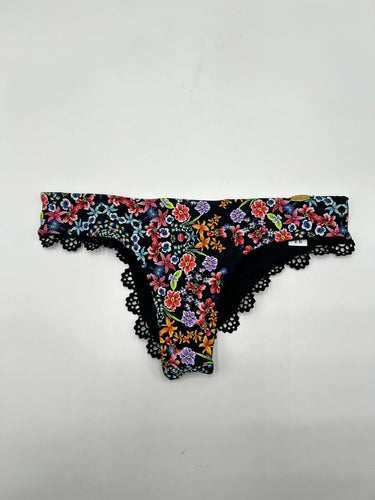 Luli Fama Woman’s Swim bikini Vibrant Multicolor Floral Print Laser Cut Size S Luli Fama