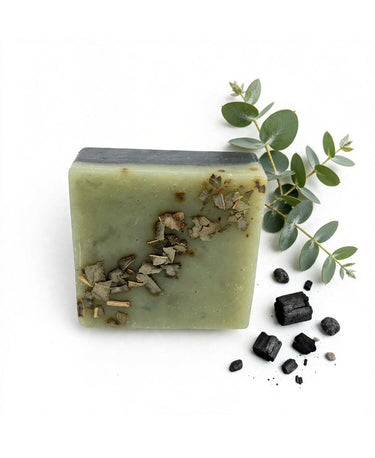 MIKA Breathe Deep Triple Detox Soap Bar 150g | Eucalyptus Charcoal Menthol Mika Natural Care
