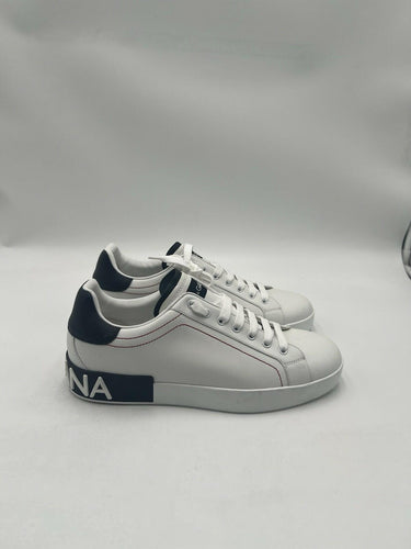 Dolce & Gabbana Portofino Sneakers Men White Navy Size 8 US 41 EU Dolce&Gabbana