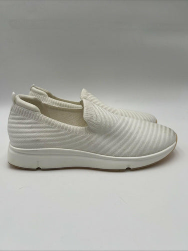 Kelly & Katie NEVAD White Crisscross Textile Slip-On Sneakers, Size 7.5M Kelly & Katie