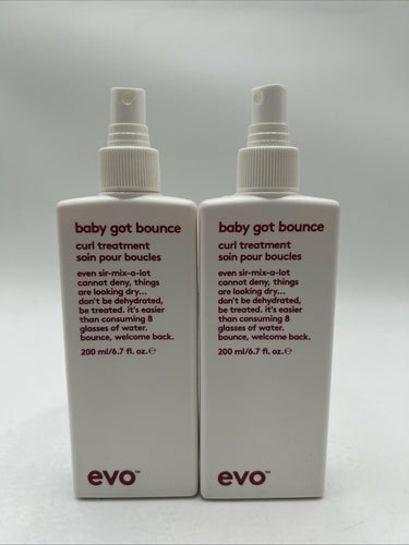 EVO Baby Got Bounce Curl Treatment 200ml/ 6.7 oz. Pack OF 2 EVO