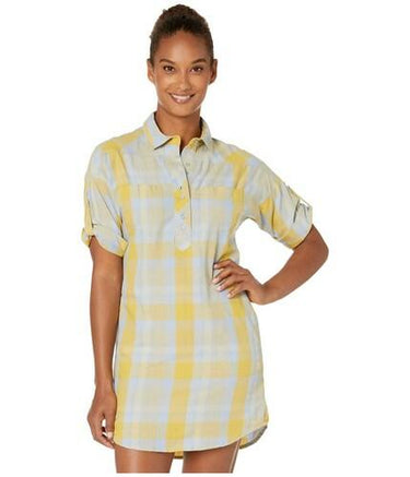 PRANA CLOTHING Woman's Blush Deryn Dress size XS yellow/blue prAna