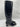 3.1 PHILLIP LIM “Tess” Black Croc-Embossed Square Toe Zip Up Leather Boots, 37