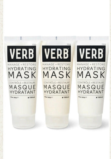 Lot 3 VERB Hydrating Mask 6.8oz Manage + Restore Masque Hydratant Verb
