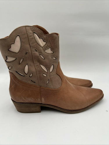 Women's Lucky Brand Herzie Latte Combo Boots Size 10M Lucky Brand