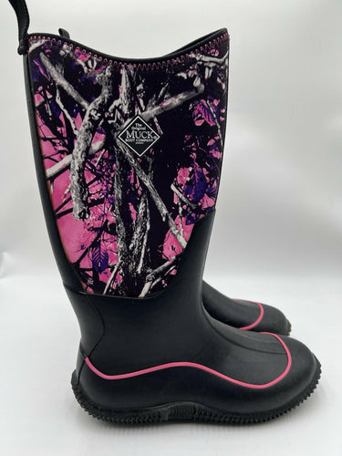 The Original Muck Boot Company Women's Hale Tall Boots Black / Pink Size 11 Muck Boots