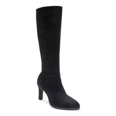 Aerosoles Women's Lynx Boot, Black Faux Suede, Size 9