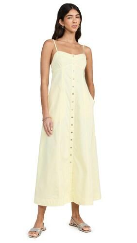 NWD Free People Women's Just Jill Maxi, Yellow Medium FP Movement