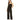Tribal Flare Leg Halter Long Jumpsuit Black Size M Tribal