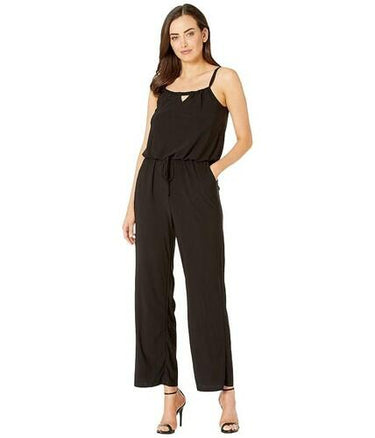 Tribal Flare Leg Halter Long Jumpsuit Black Size M Tribal