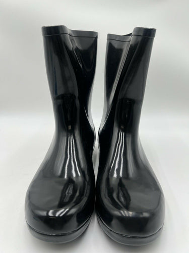 Chooka Polished Mid Rain Boots Black Waterproof Memory Foam Womens SIZE 9 Chooka