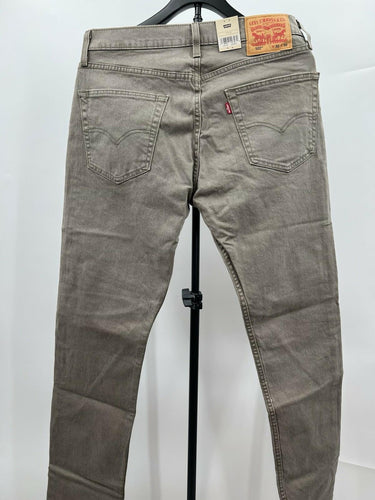 Levi's 502 Taper Jeans Greige Gray Stretch Regular Tapered Fit NWTs - Size 32x32