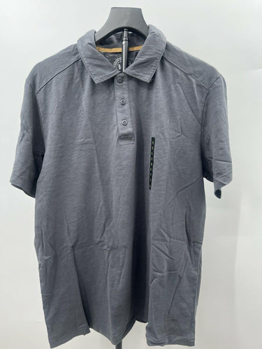 Brothers and Sons B+S Men's Charcoal Slub Cotton Polo Shirt Short Sleeve M Brother & Son
