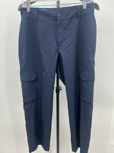 Columbia Cargo Pants Women's Size 8 Navy Blue Outdoor Hiking Stretch Capri Camp Columbia