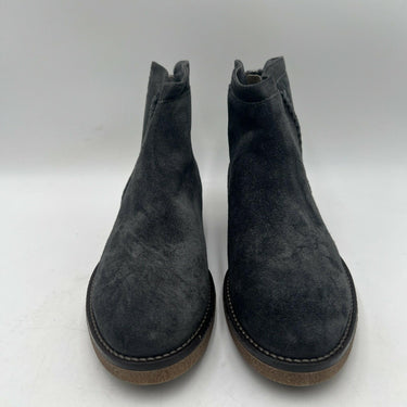 Women’s ITALEAU Estella Velourinv Lavagna Gray Suede Boots Size 36.5