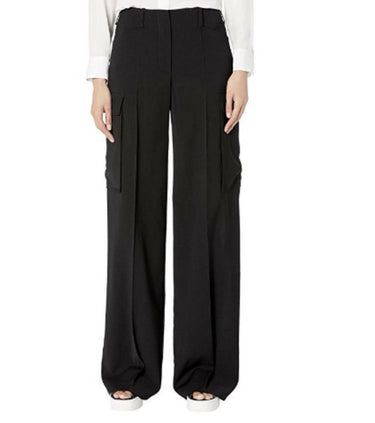 Sonia Rykiel Toile Pants (Noir) Women's Casual Pants Size 36 Sonia Rykiel