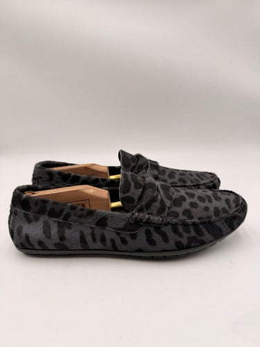 Men’s Dolce & Gabbana loafers grey leopard-print calf hair Size 7.5UK Dolce & Gabbana