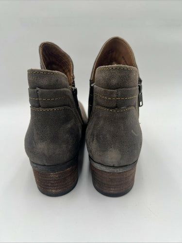 Women’s Born Malta Ankle Bootie Dark Gray Suede Size 9.5M Børn