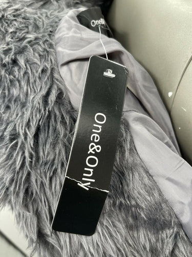 NWT Women’s One & Only Gray Faux Fit Snap Buttons Long Sleeve Jacket S