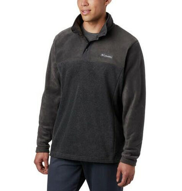 NWD Columbia Men's Steens Mountain Half Snap, charcoal heather, shark, X-Large Columbia