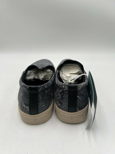 Revitalign Boardwalk Lea Grey Snake Slip On Orthotic Sneaker Womens SIZE 10 B Revitalign