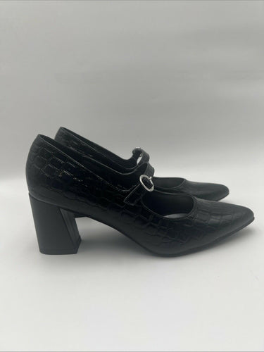 Women’s Bellini Vex Pumps Black Croc Size 10 Bellini