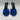 Women’s Saint Laurent LA 16 sandals royal blue silk high stiletto heel Size 42 Saint Laurent