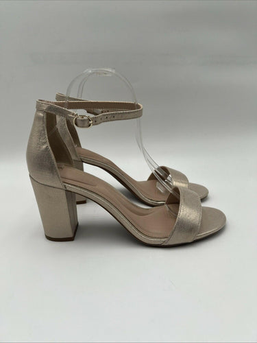 NWB Kelly & Katie Hailee Ankle Strap Sandals Gold Size 9W Kelly & Katie