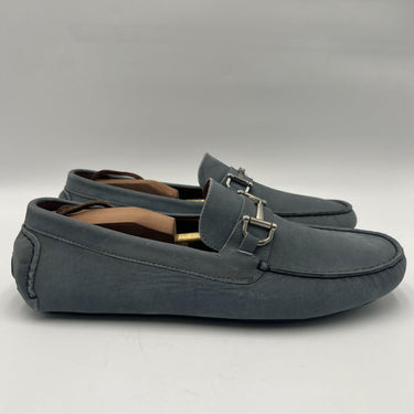 Men’s Saks Fifth Avenue Light Blue suede driving moccasin loafer Size 10.5M Saks Fifth Avenue