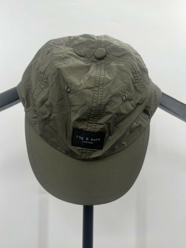 Rag & Bone Hat Olive Green Nylon Baseball Cap Adjustable Sport OS rag & bone