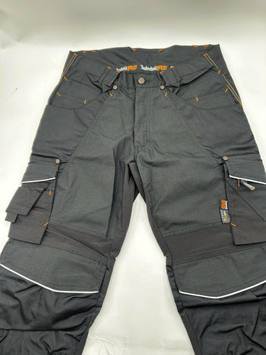 Timberland Men Black PRO Interax work pants Cordura Orange Stitching 32R Black