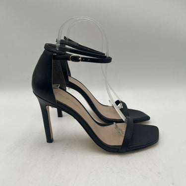 Women’s Stuart Weitzman Amelina 95 Black Leather sandals Heels Size 7B Stuart Weitzman
