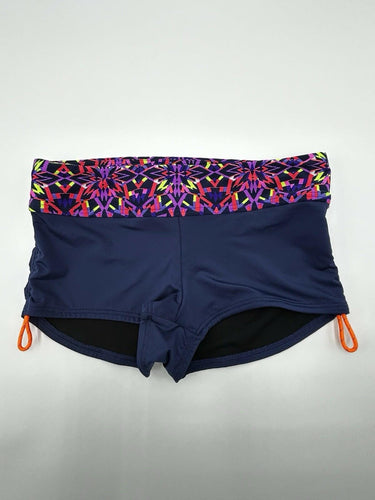 TYR Women's Carnivale Della Boyshorts navy blue Geometric Size S TYR