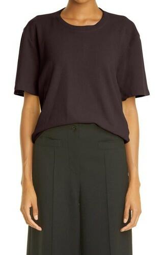 Proenza Schouler Cutout Womans Oversize Eco Cotton T-Shirt, Size S Proenza Schouler