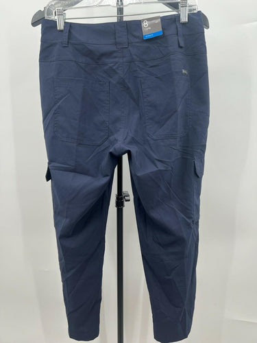 Columbia Cargo Pants Women's Size 8 Navy Blue Outdoor Hiking Stretch Capri Camp Columbia