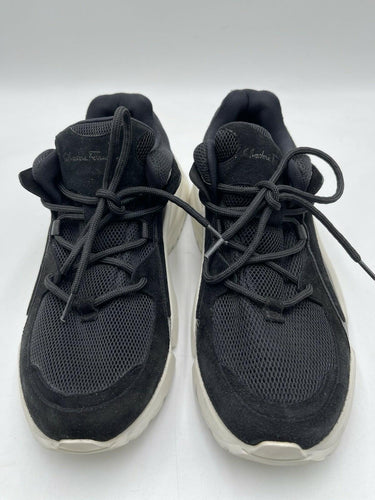 Women’s Salvatore Ferragamo Skylar sneakers in black suede and mesh Size 7