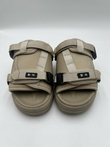SEICHI Beige Tactical Slides Puffy Sandals Size 10