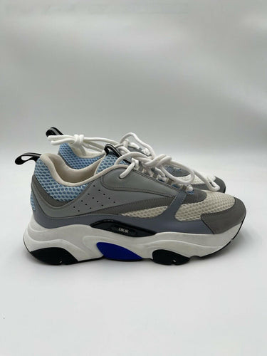 Men’s Christian Dior B22 Sneakers Lace Up Shoes Color White /Blue/Gray Size 41 Dior