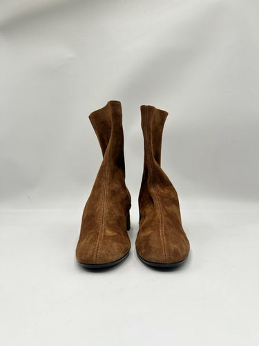 Aquazzura Saint Honore 50mm Brown suede ankle boots Size 36