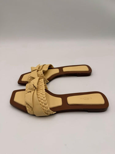 Alexandre Birman Clarita woven leather flat slides Size 36.5