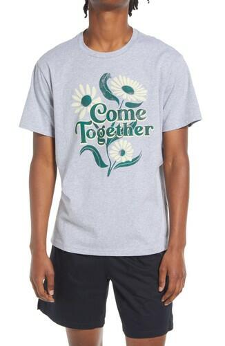 BP. Come Together Graphic Tee, Size Small in Grey Together SIZE S BP.