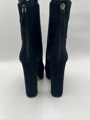 Alexandre Birman Rachel suede Block Heels zip booties Size 40.5 Alexandre Birman