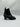 Women’s Chanel black leather ankle gold-tone CC logo boots Cap Toe Size 38