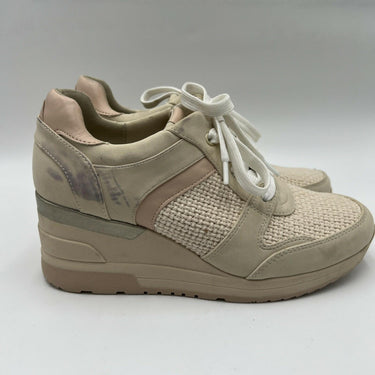 Mix No 6 Women's Saharra Wedge Sneakers Beige Size 7.5M/38 Mix No. 6