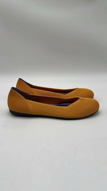 Rothy's The Flat Marigold Yellow Slip-On Round Toe Knit Ballet Size 9 Rothy’s