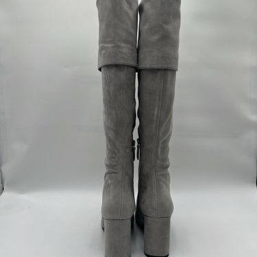 Women’s Cole Haan Tess Suede Cuff Boots Gray Suede Size 8.5B Cole Haan