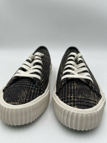 Seavees Darby Sneaker Military Olive Houndstooth Flannel Womens 7 SeaVees