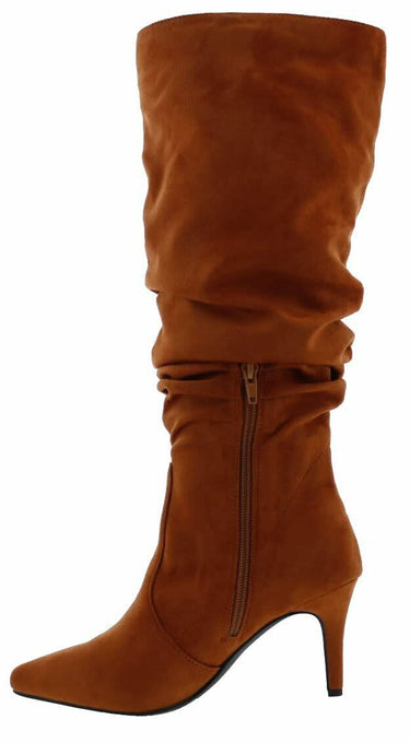Bellini Women's Amp Heeled Dress Boot, Rust Microsuede, 12 Medium (B) Bellini