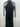 NWT Betsy & Adam Black Mock Neck Mesh Sleeve Ruffle Cascade Gown Size 2 Betsy & Adam